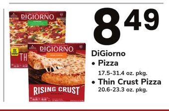 ACME Digiorno pizza 17.5-31.4 oz. pkg. thin crust pizza 20.6-23.3 oz. pkg offer