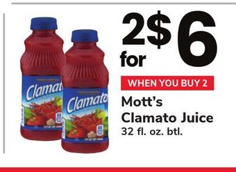 ACME Mott's clamato juice offer