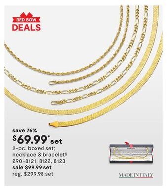 JC Penney 2-pc. boxed set necklace & bracelet§ offer