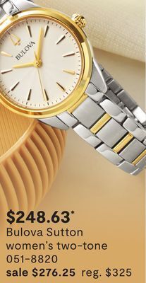 JC Penney Bulova sutton women's two-tone offer
