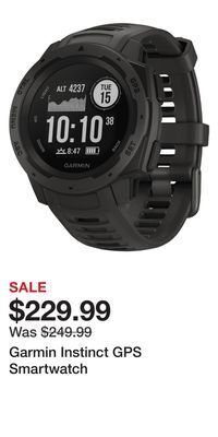 Cabela's Garmin instinct gps smartwatch offer