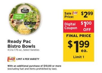 ShopRite Bistro bowls offer
