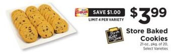 ShopRite Store baked cookies offer