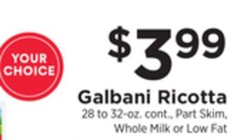 ShopRite Ricotta offer