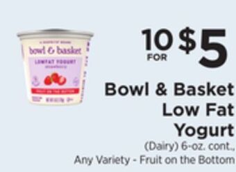 ShopRite Low fat yogurt offer