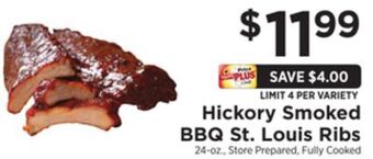 ShopRite Hickory smoked bbq st. louis ribs offer