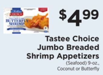 ShopRite Jumbo breaded shrimp appetizers offer