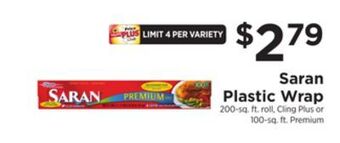 ShopRite Plastic wrap offer