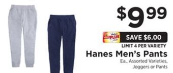 ShopRite Men's pants offer