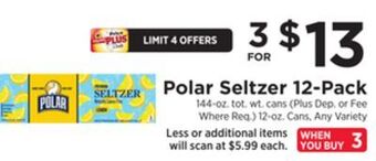 ShopRite Seltzer 12-pack offer