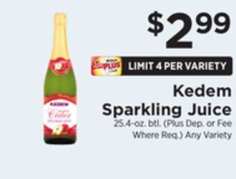 ShopRite Sparkling juice offer