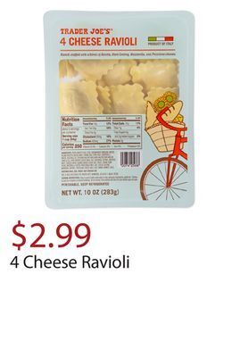 Trader Joe's 4 cheese ravioli offer