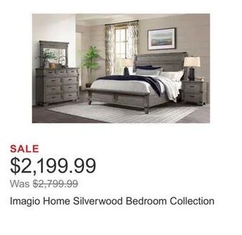 Costco Imagio home silverwood bedroom collection offer