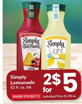 ACME Simply lemonade offer