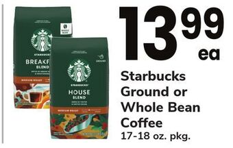 ACME Starbucks ground or whole bean coffee offer