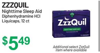 Health Mart Zzzquil nighttime sleep aid offer