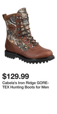 Cabela's Cabela's iron ridge gore-tex hunting boots for men offer
