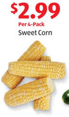 Aldi Sweet Corn Per 4-Pack offer