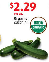 Aldi Organic Zucchini offer