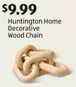 Aldi Huntington Home Decorative Wood Chain offer