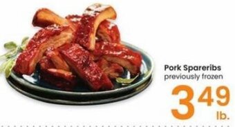 Albertsons Pork Spareribs previously frozen offer
