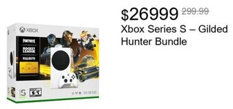 Walmart Xbox Series S - Gilded Hunter Bundle offer
