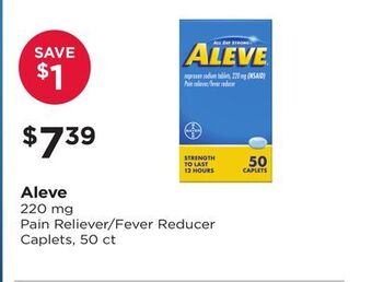 Good Neighbor Pharmacy Aleve 220 mg pain reliever/fever reducer caplets offer