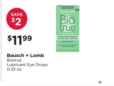 Good Neighbor Pharmacy Bausch + lomb biotrue lubricant eye drops offer