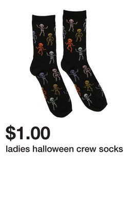 Five Below Ladies halloween crew socks offer