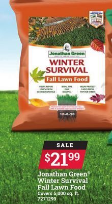 Ace Hardware Jonathan green winter survival fall lawn food offer