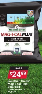 Ace Hardware Jonathan green mag-i-cal plus soil food offer