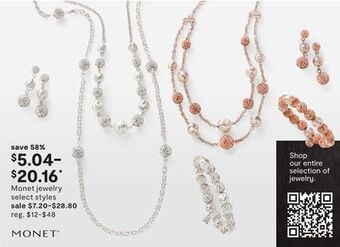JC Penney Monet jewelry offer