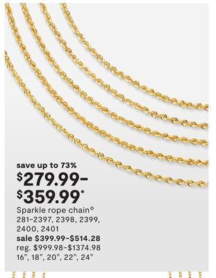 JC Penney Sparkle rope chain◊ offer