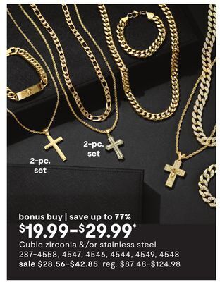 JC Penney Cubic zirconia &/or stainless steel offer