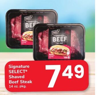 ACME Signature select shaved beef steak offer