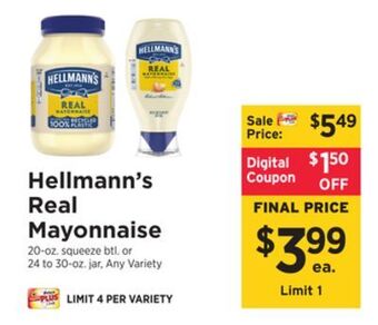ShopRite Real mayonnaise offer