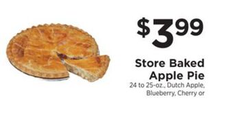 ShopRite Store baked apple pie offer