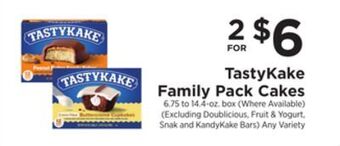 ShopRite Family pack cakes offer