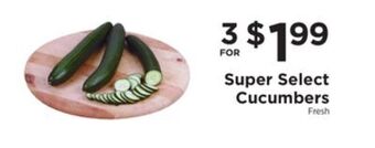 ShopRite Super select cucumbers offer