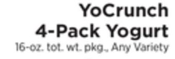 ShopRite 4-pack yogurt offer