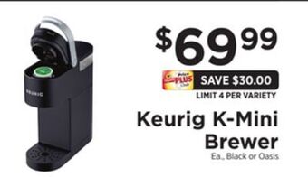 ShopRite K-mini brewer offer