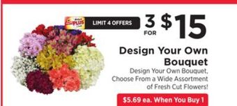 ShopRite Design your own bouquet offer