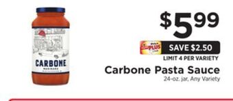 ShopRite Pasta sauce offer