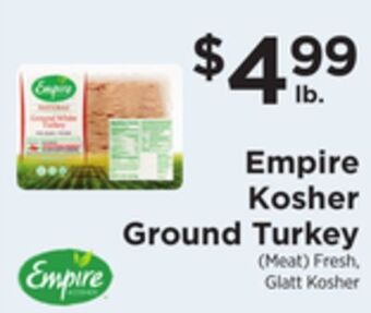 ShopRite Kosher ground turkey offer