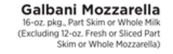 ShopRite Mozzarella offer