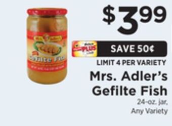 ShopRite Gefilte fish offer