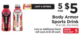 ShopRite Sports drink offer