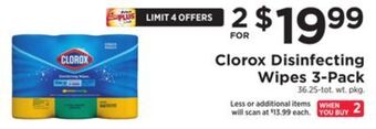 ShopRite Disinfecting wipes 3-pack offer