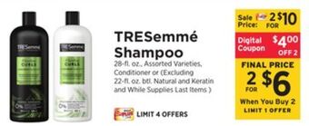 ShopRite Shampoo offer