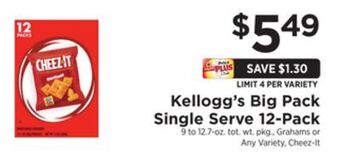 ShopRite Big pack single serve 12-pack offer